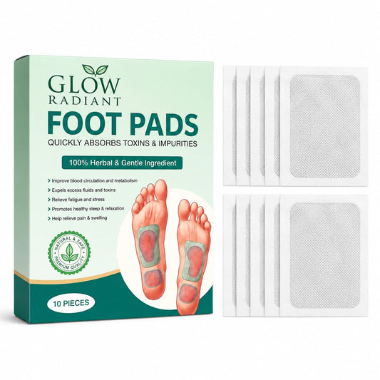 🦶 Glow Radiant  Ginger Foot Detox Pads 🌿
