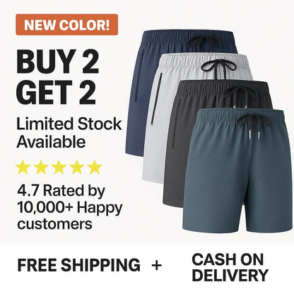 Combo of 4 Men's Stretchable Cotton Shorts for Summers 🌞👕 Regular price