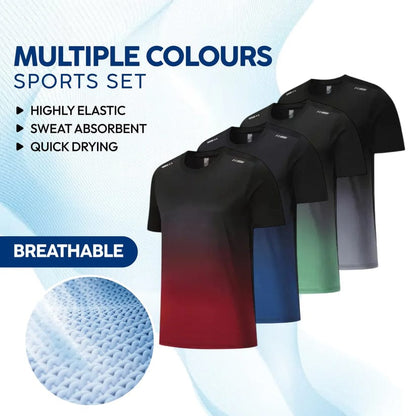 Men's Outdoor Sports Quick-Drying Breathable 2-Piece Combo Set 🏃‍♂️👕 (Get Shorts Free🔥)